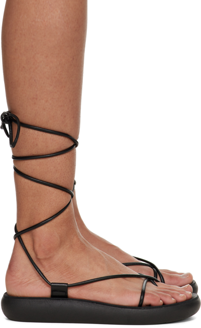 Shop Ancient Greek Sandals Black Diakopes Comfort Sandals