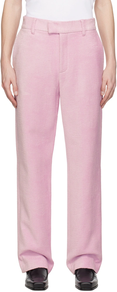 Shop Séfr Pink Richie Trousers In Lavendel Swirl