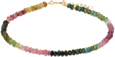Shop Jia Jia Multicolor October Birthstone Tourmaline Bracelet In 14k Yellow Gold