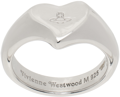 Shop Vivienne Westwood Silver Marybelle Ring In W004 Rhodium