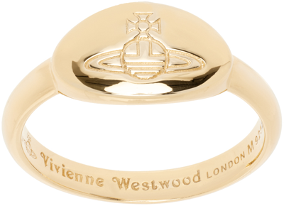 Shop Vivienne Westwood Gold Tilly Ring In R001 Gold