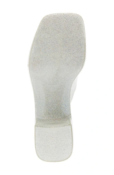 Shop Jeffrey Campbell Bubblegum Platform Sandal In Silver Iridescent Glitter