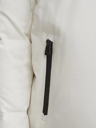 Shop Armani Exchange Elegant Quilted White Jacket With Adjustable Men's Hood