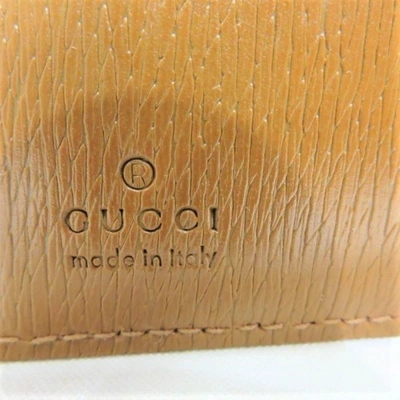 Shop Gucci Brown Leather Wallet  ()