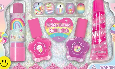 Shop Hot Focus Kids' Glitz Beauty Rainbow Kit In Pink Multi