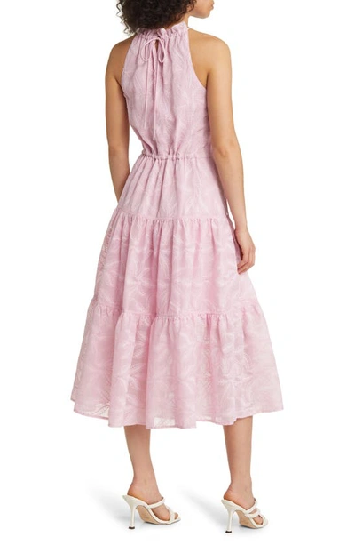 Shop Ted Baker Miarose Drawstring Waist Halter Dress In Lilac