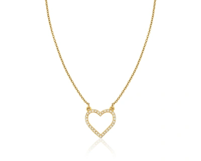 Shop Ariana Rabbani Diamond Heart Necklace Yellow Gold