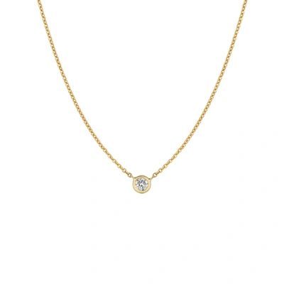 Ariana Rabbani Diamond Solitaire Necklace Yellow Gold In Gold