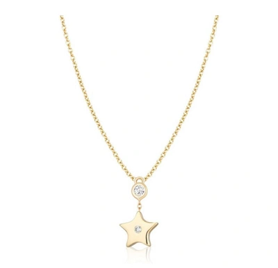 Shop Ariana Rabbani Bezel-set Diamond Star Necklace Yellow