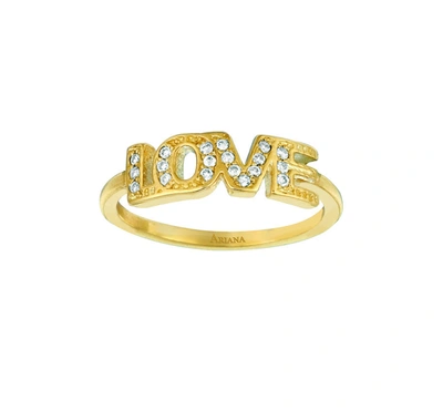 Shop Ariana Rabbani Diamond Love Ring In Gold