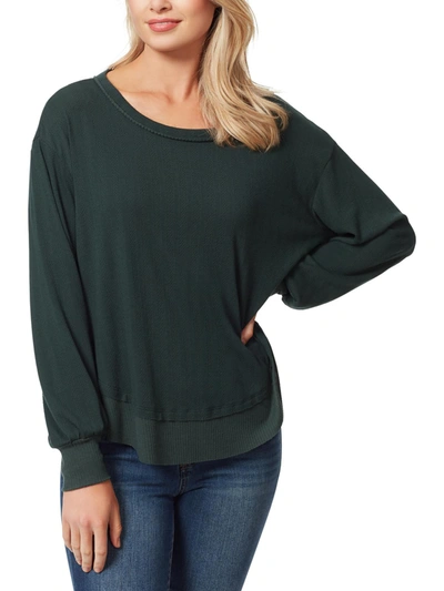 Shop Jessica Simpson Womens Ribbed Crew Neck Pullover Top In Multi