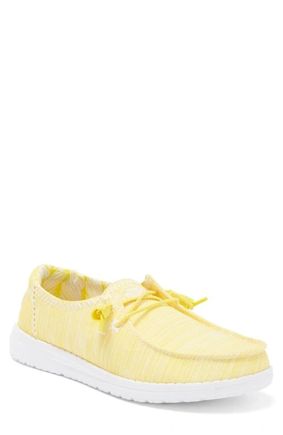 Shop Hey Dude Wendy Slip-on Sneaker In Empire Yellow