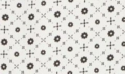 Shop Velvet Heart Elisa Roll Tab Long Sleeve Button-up Shirt In White Black Floral Star