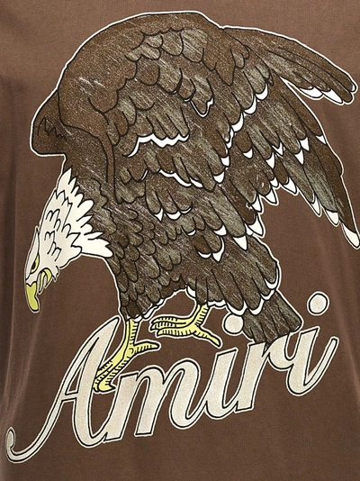 Shop Amiri Eagle T-shirt Brown