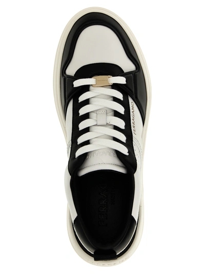 Ferragamo Suede Patch Skate Sneaker