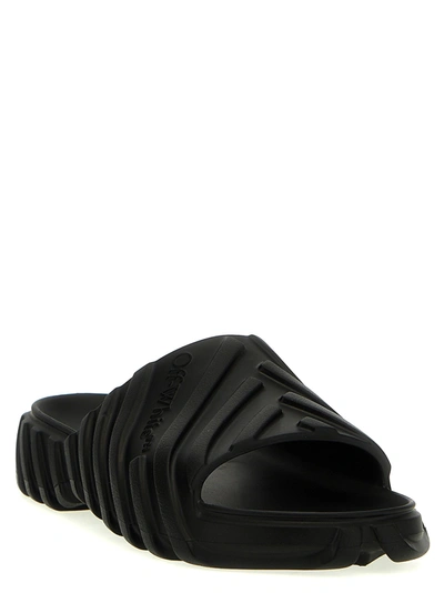Shop Off-white Exploration Sandals Black