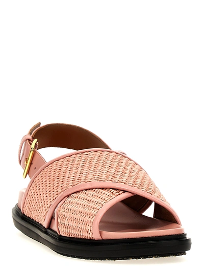 Shop Marni Fussbet Sandals Multicolor