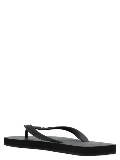 Shop Dsquared2 Logo Thong Sandals Black