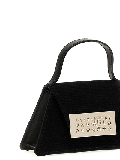 Shop Mm6 Maison Margiela Numeric Mini Crossbody Bags Black
