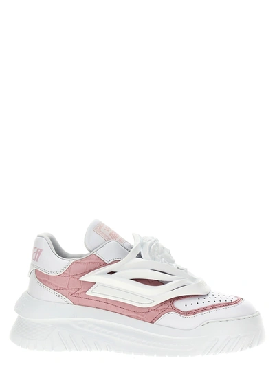 Shop Versace Odissea Sneakers Pink
