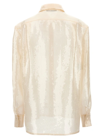 Shop Alberta Ferretti Sequin Shirt Shirt, Blouse White