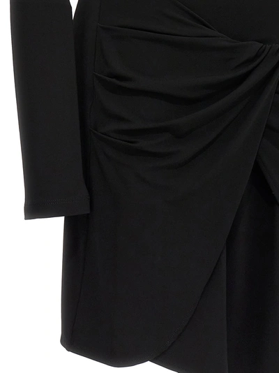 Shop Off-white Twist Dresses Black