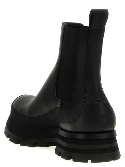 Shop Alexander Mcqueen Wander Boots, Ankle Boots Black