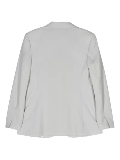Alysi Notched-lapels Blazer In Grey