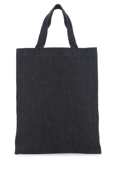 Apc A.p.c. Denim Shopping Bag In Blue