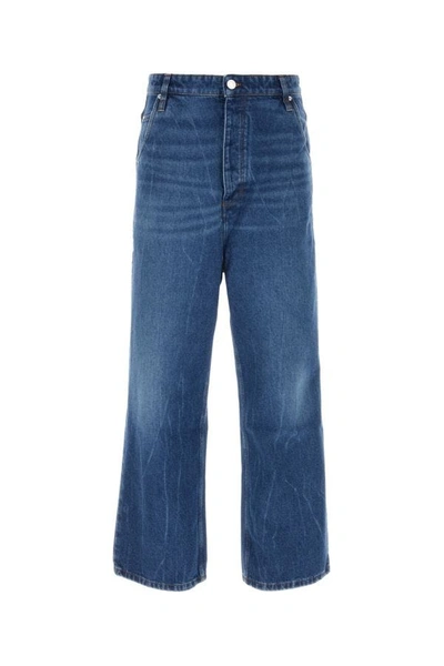 Shop Ami Alexandre Mattiussi Ami Man Denim Jeans In Blue