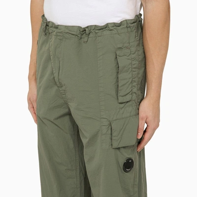 Shop C.p. Company Agave Green Nylon Cargo Trousers Men