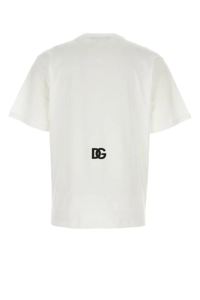Shop Dolce & Gabbana Man White Cotton T-shirt