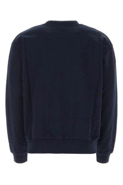 Shop Marni Man Midnight Blue Cotton Sweatshirt