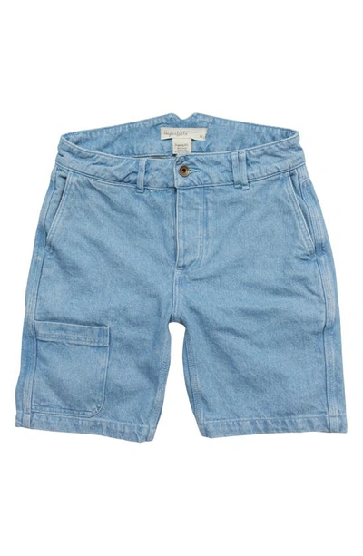 Shop Imperfects Courier Shorts In Sky Blue