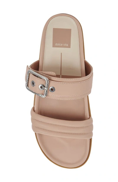 Shop Dolce Vita Shaila Platform Slide Sandal In Cream Leather