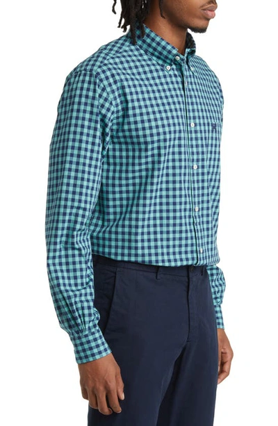 Brooks Brothers Gingham Check Button-down Shirt In Ginggreen