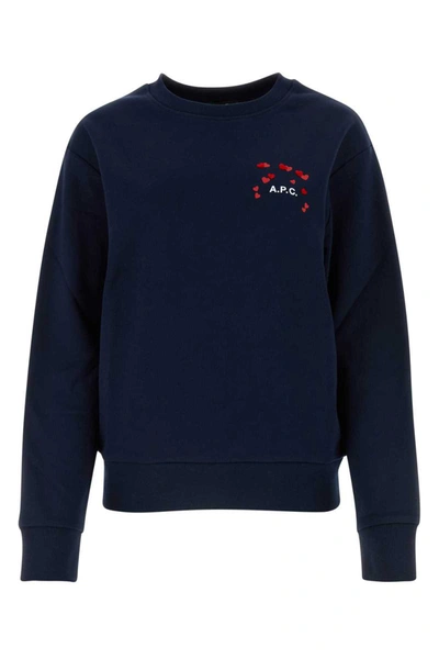 Shop Apc A.p.c. Sweatshirts In Blue