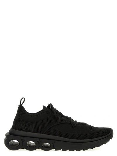 Shop Ferragamo Nima Sneakers In Black