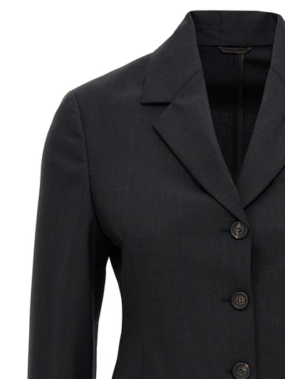 Shop Brunello Cucinelli Single-breasted Blazer Jacket In Black