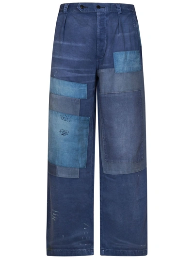 Shop Polo Ralph Lauren Trousers In Blu