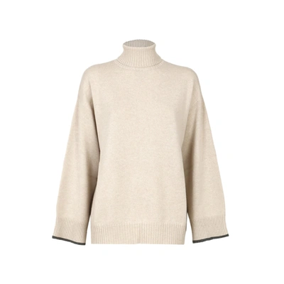 Shop Brunello Cucinelli Cashmere Sweater In Beige