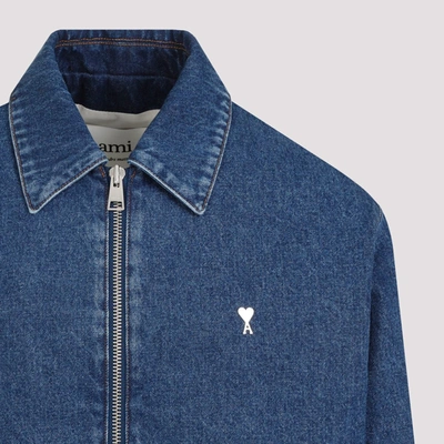 Shop Ami Alexandre Mattiussi Ami Paris  Adc Zipped Jacket In Blue