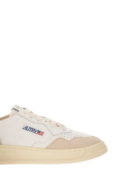 Shop Autry Medalist Low - Leather Trainers In White/black