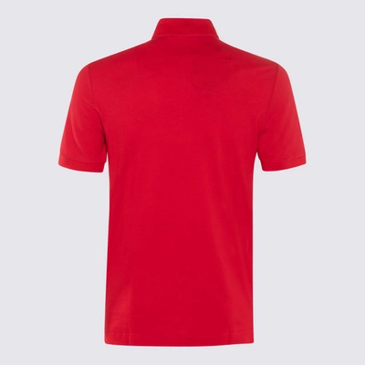 Shop Dolce & Gabbana Red Cotton Polo Shirt In Bordeaux Chiaro