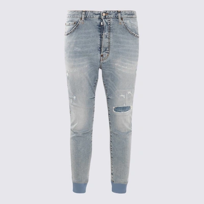 Dsquared2 Blue Cotton Denim Jacket In Blue