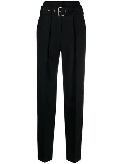 Shop Iro Benet High-waisted Trousers In Black