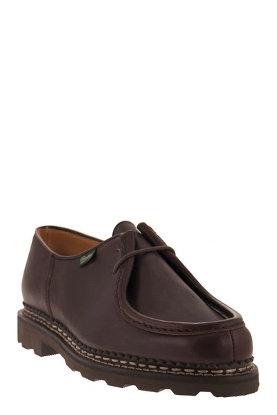 Shop Paraboot Michael - Leather Derby In Brown