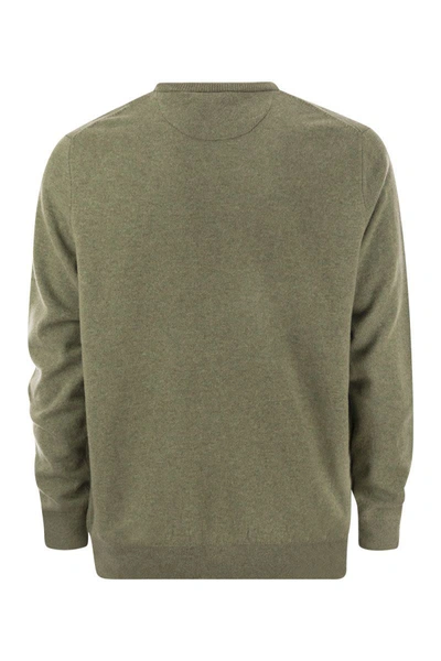 Shop Polo Ralph Lauren Crew-neck Wool Sweater In Green
