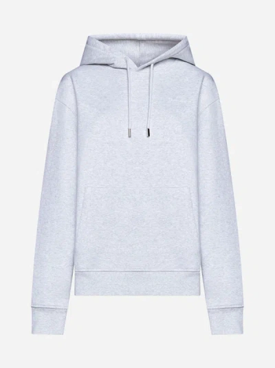 Shop Jacquemus Brode' Cotton Hoodie In Grey