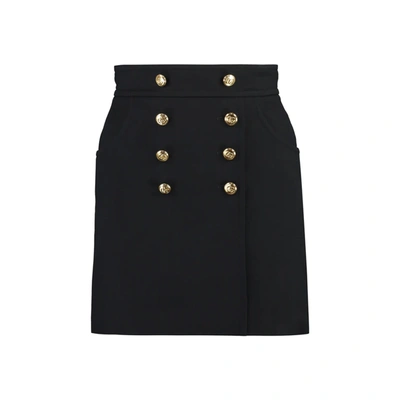 Shop Gucci Mini Skirt In Black